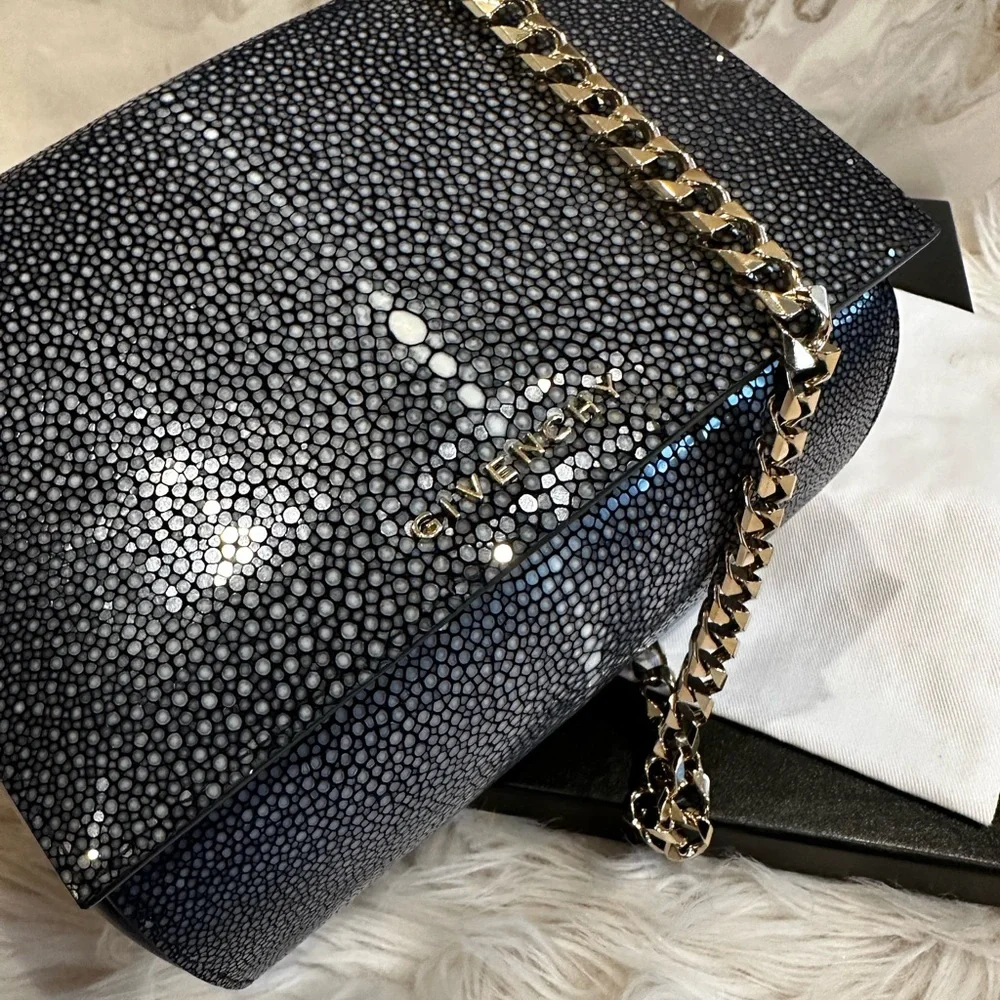 $5k Givenchy Mini Stingray Galuchat Pandora Box Chain Bag - Picture 7 of 13